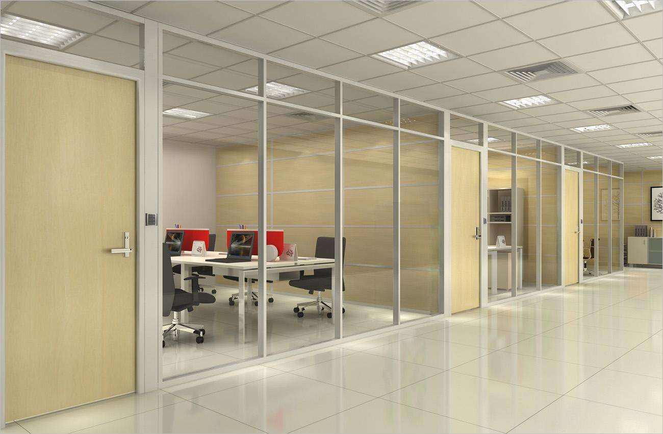提升办公环境美感，会议室玻璃隔断